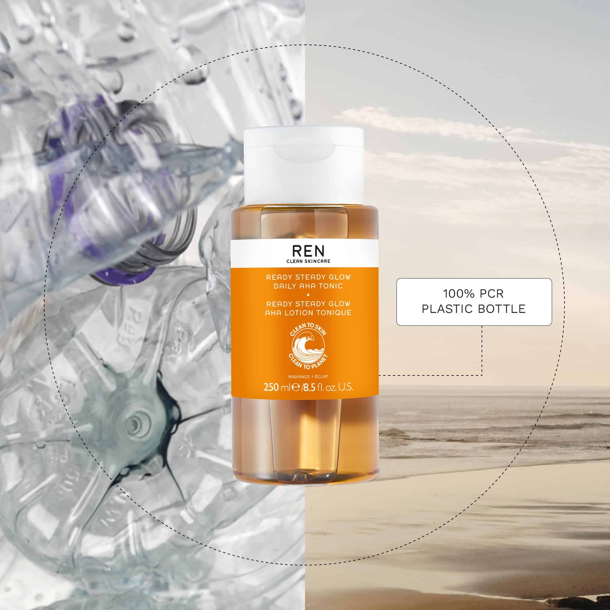 REN Clean Skincare Glow Tonic - Tónico Facial Diario - Imagen 6