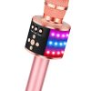 Micrófono de Karaoke Inalámbrico BONAOK con Luces LED,