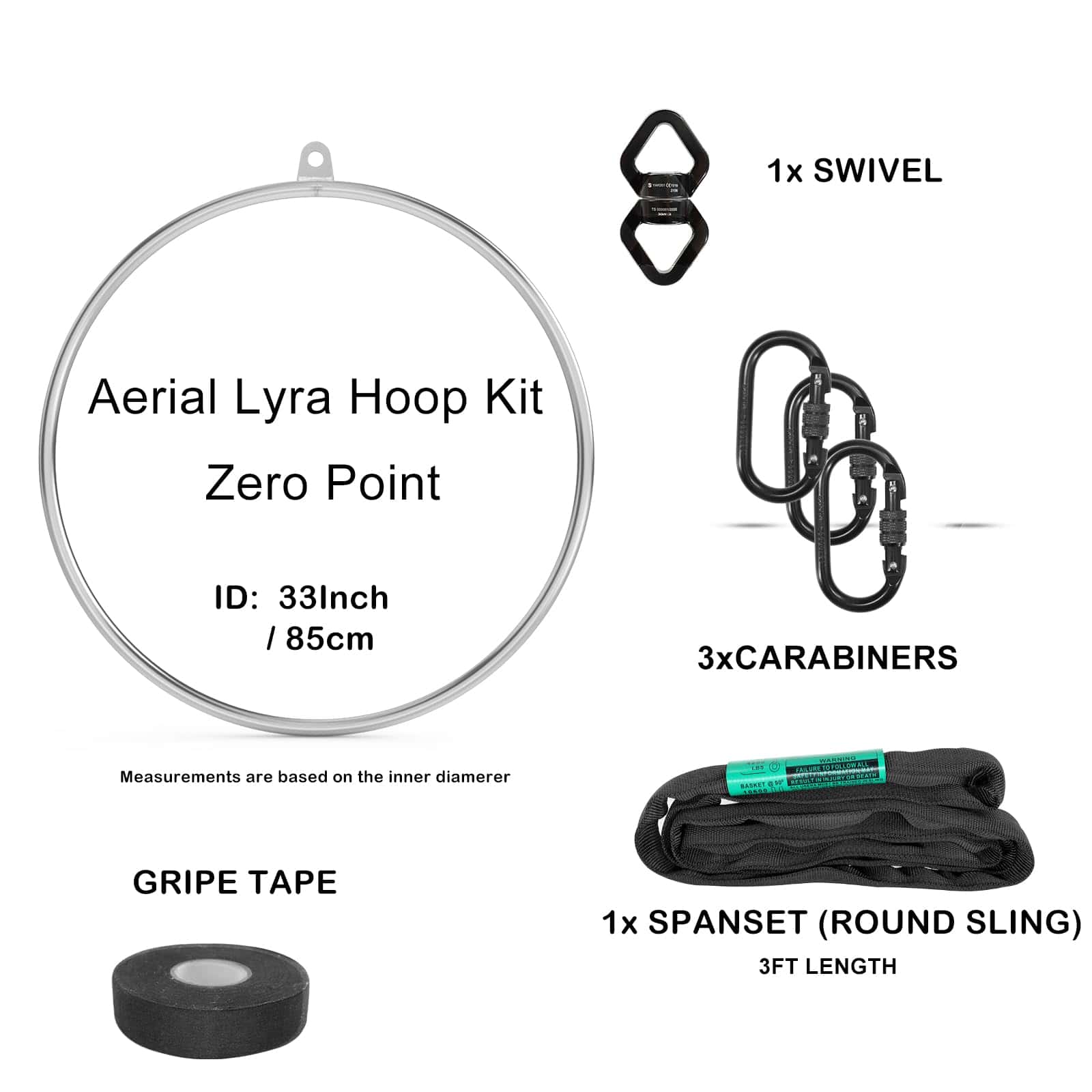 Conjunto completo de Lyra/aro aéreo/anillos aéreos, incluye - Imagen 4