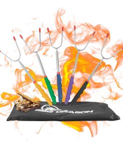 Kit de Smores BBQ Dragon - 5 Palos Extra Largos para Fire