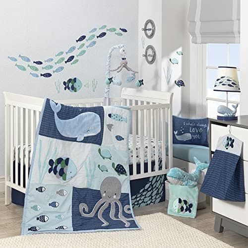 Lambs & Ivy Oceania Set de Ropa de Cama de Cuna para Bebé