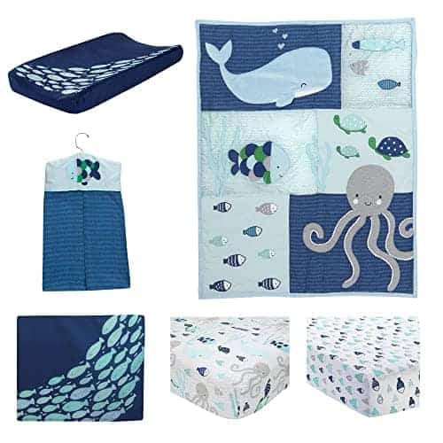 Lambs & Ivy Oceania Set de Ropa de Cama de Cuna para Bebé - Imagen 3