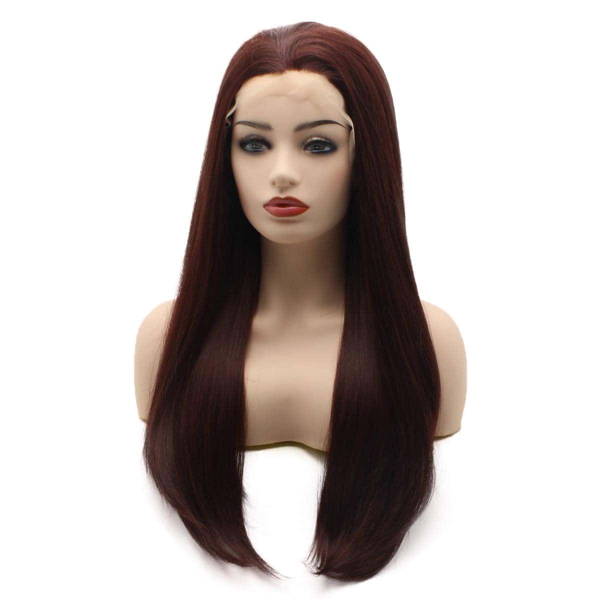 Pelucas Frontales de Encaje Sintético Resistente al Calor - Imagen 4