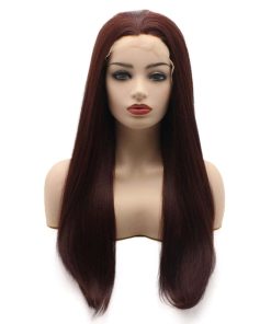 Pelucas Frontales de Encaje Sintético Resistente al Calor