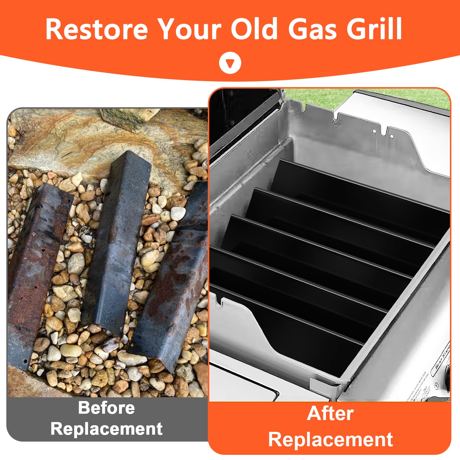 11 Piezas de Barras Flavorizer para Parrillas de Gas Weber - Imagen 7