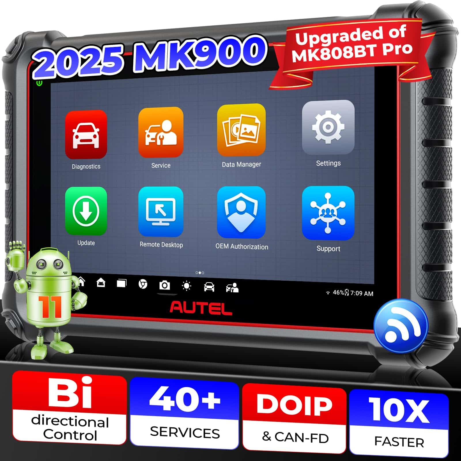 Autel Scanner MaxiCOM MK900, Escáner 2025 MK900 Igual al