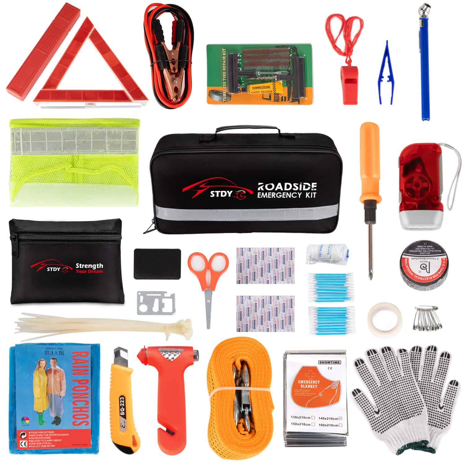 Kit de Emergencia para Carretera para Automóviles,