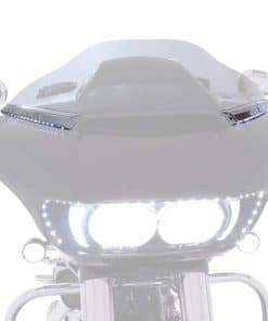 Horizon LED Lighted Windshield Trim (Chrome) para Road Glide