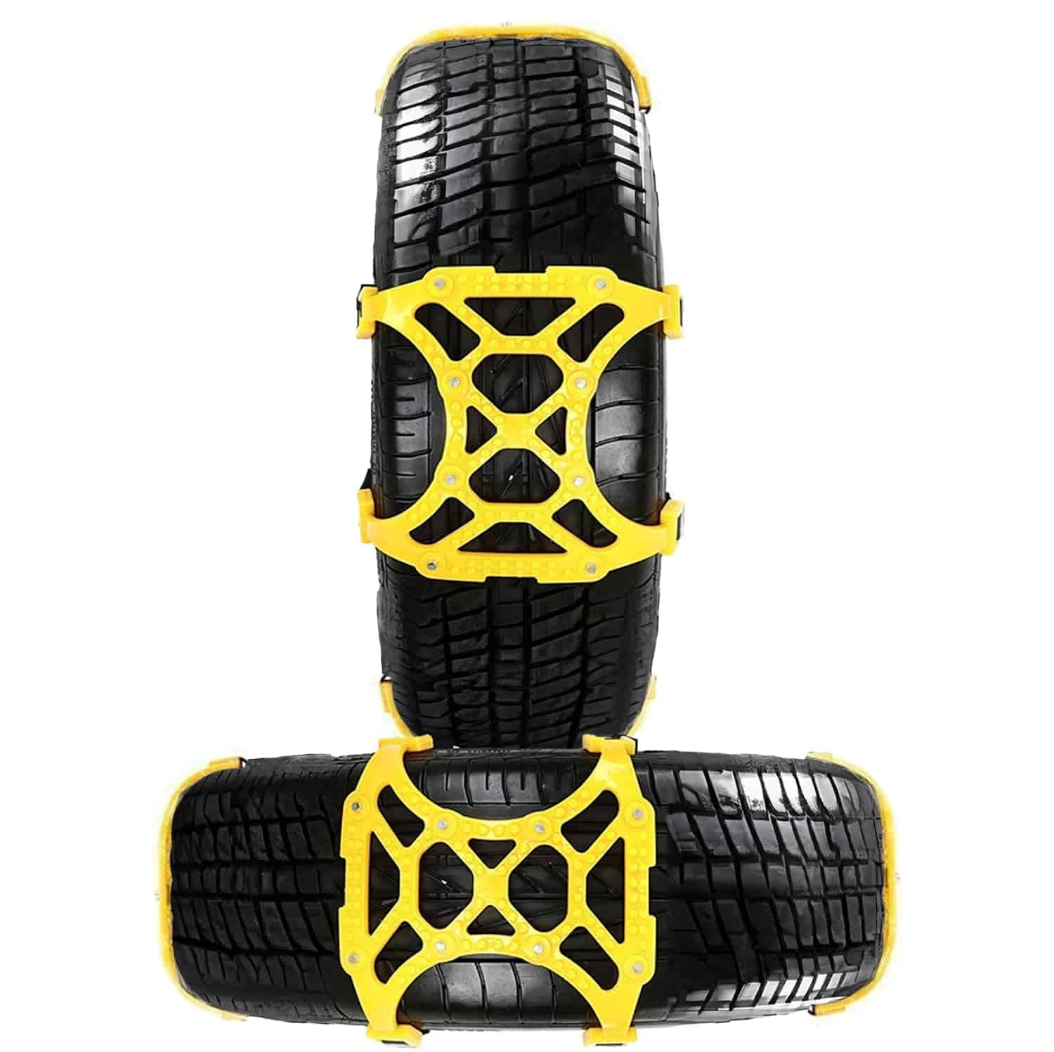 Cadenas de nieve para autos VaygWay - Cadenas amarillas