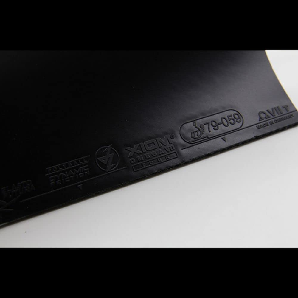 XIOM Omega VII Tour Goma de Tenis de Mesa (Negro, 2.0) - Imagen 7