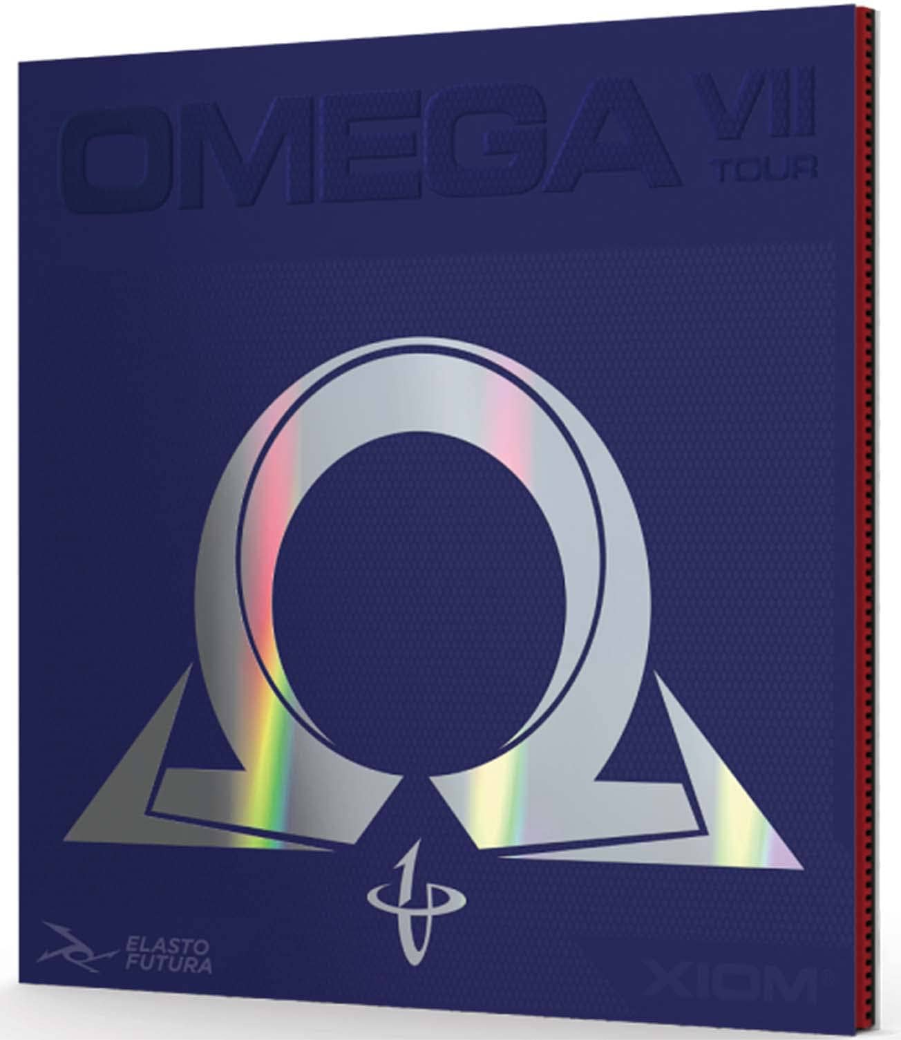 XIOM Omega VII Tour Goma de Tenis de Mesa (Negro, 2.0)