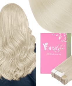 Extensiones de Cabello Adhesivas YoungSee Pelo Humano Real