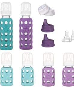 Set de Inicio de 6 Botellas para Bebés Lifefactory en