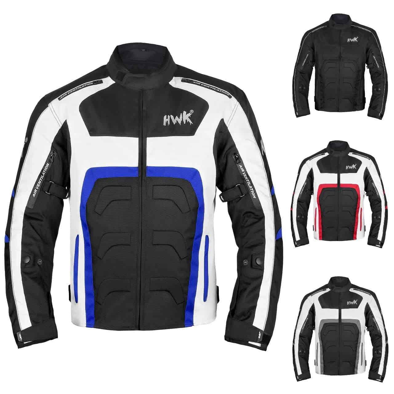 Chamarra para motocicleta HWK Spyder para Hombres con Tela