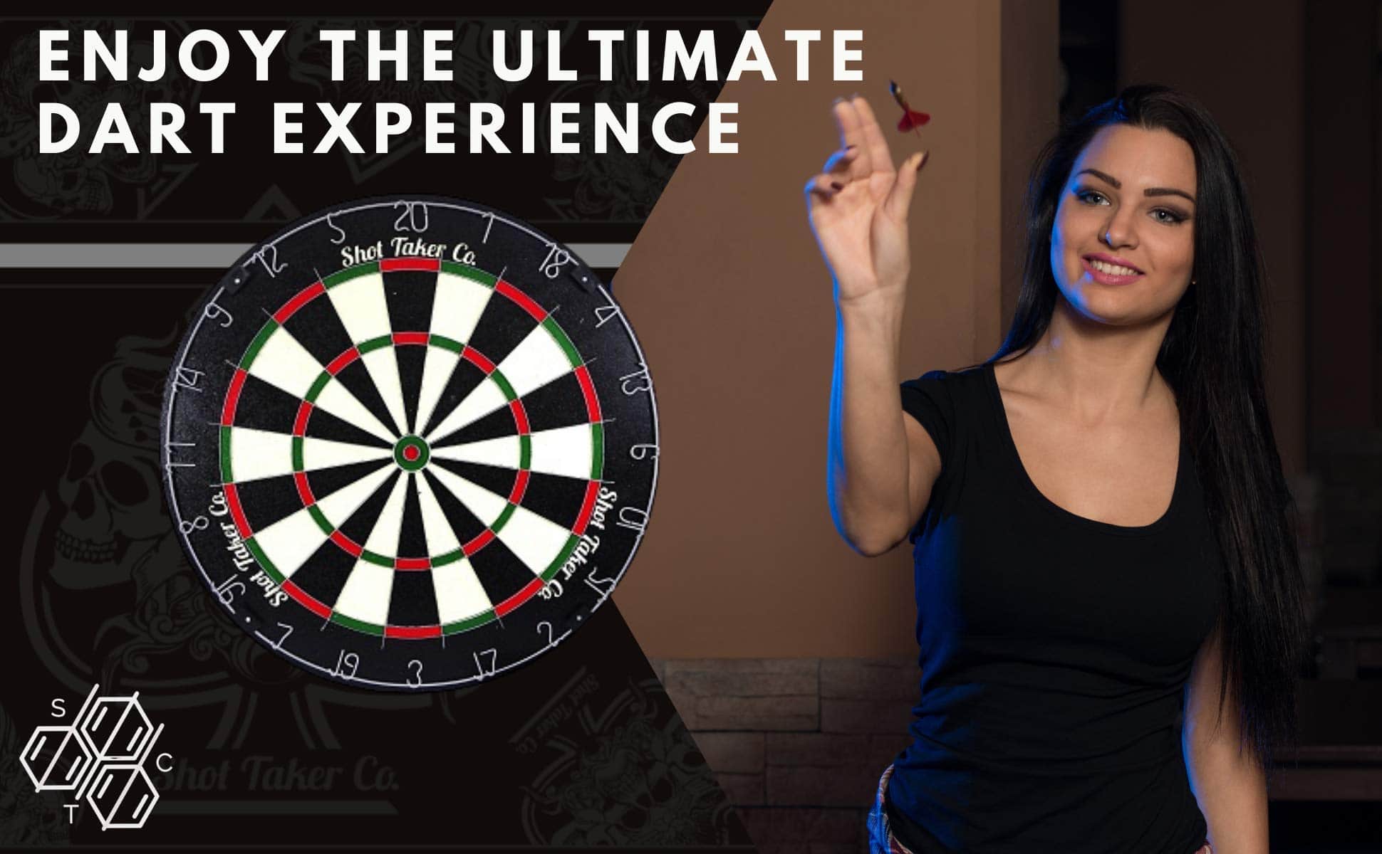 Set de 6 Dardos de Punta de Acero SHOT TAKER -Negro - Imagen 8