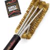 Cepillo de parrilla de latón Grillaholics - Cepillo seguro
