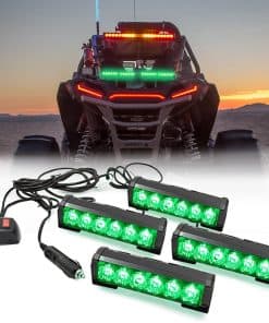 FOXCID 4 X 6 LED 9 Modos Luces de Advertencia de Emergencia