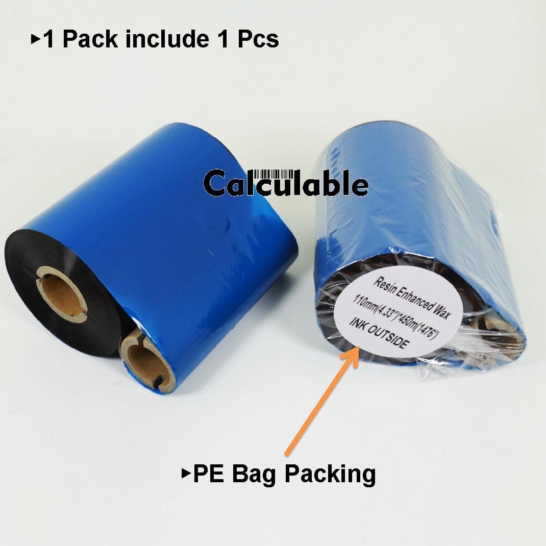 Paquete de 12 Rollos Calculables 4.33" x1476' (110mm X - Imagen 7