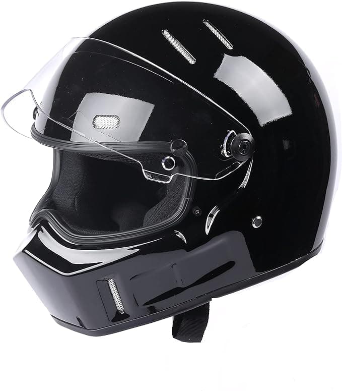 Casco de motocicleta integral CRG de fibra de vidrio para