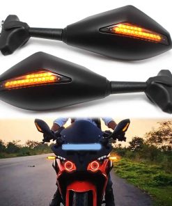 Espejos Laterales para Motocicleta con Intermitentes LED
