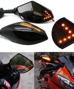 Espejos retrovisores de señal de giro LED para motocicletas