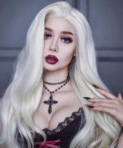 Pelucas largas onduladas de encaje frontal sin pegamento