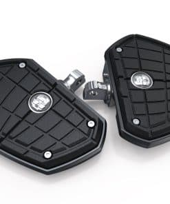 Tablas de piso ASR de Ciro (negro) para motocicletas Harley