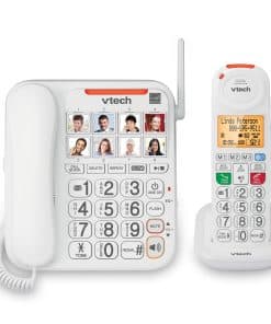 Teléfono para mayores VTech SN5147 con contestador, bloqueo