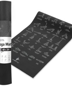 Tapete de Yoga NewMe Fitness para Mujeres -Negro