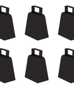 Beistle Black Cowbells, 4"