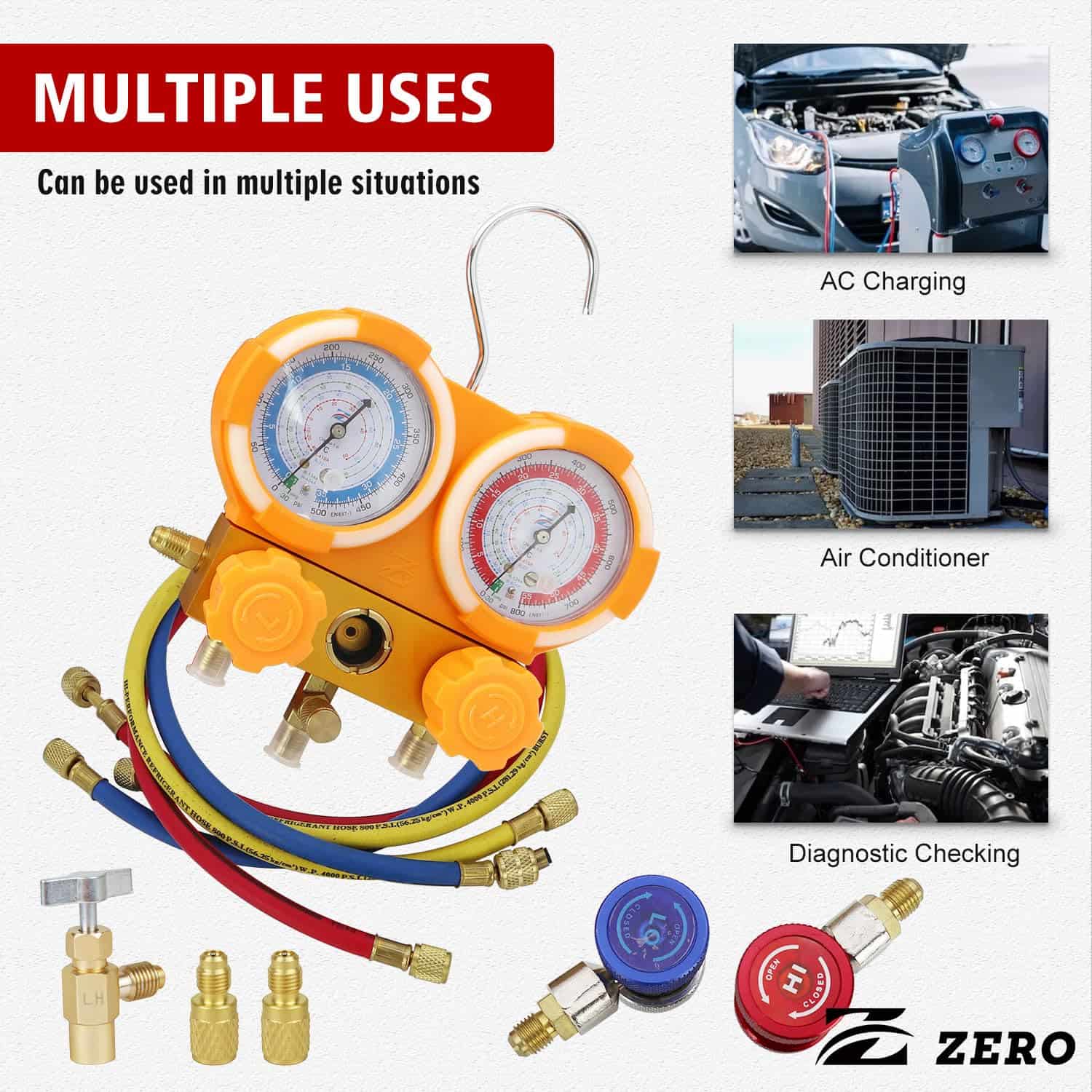 Juego de bomba de vacío de aire acondicionado Z 110V 1/4HP - Imagen 6