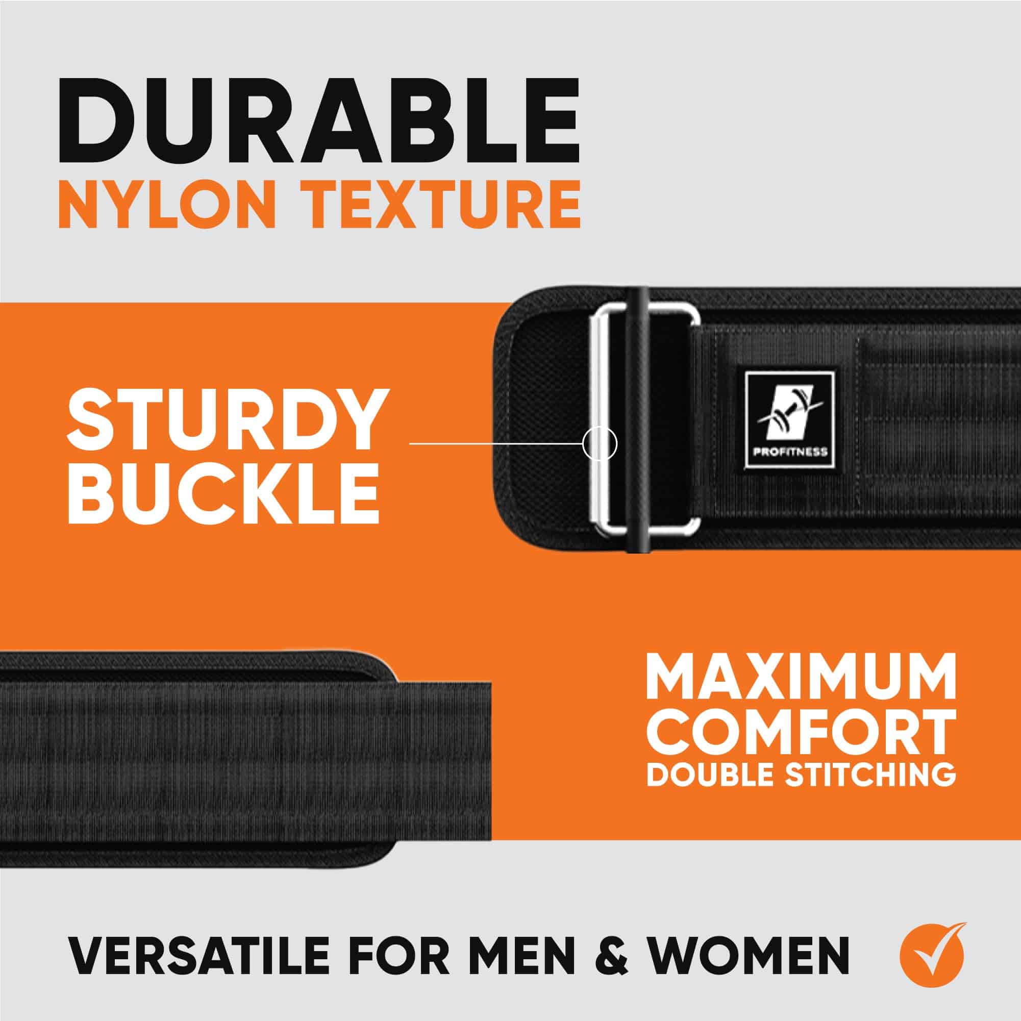 Cinturón de levantamiento de pesas ProFitness | Cinturón de - Imagen 4