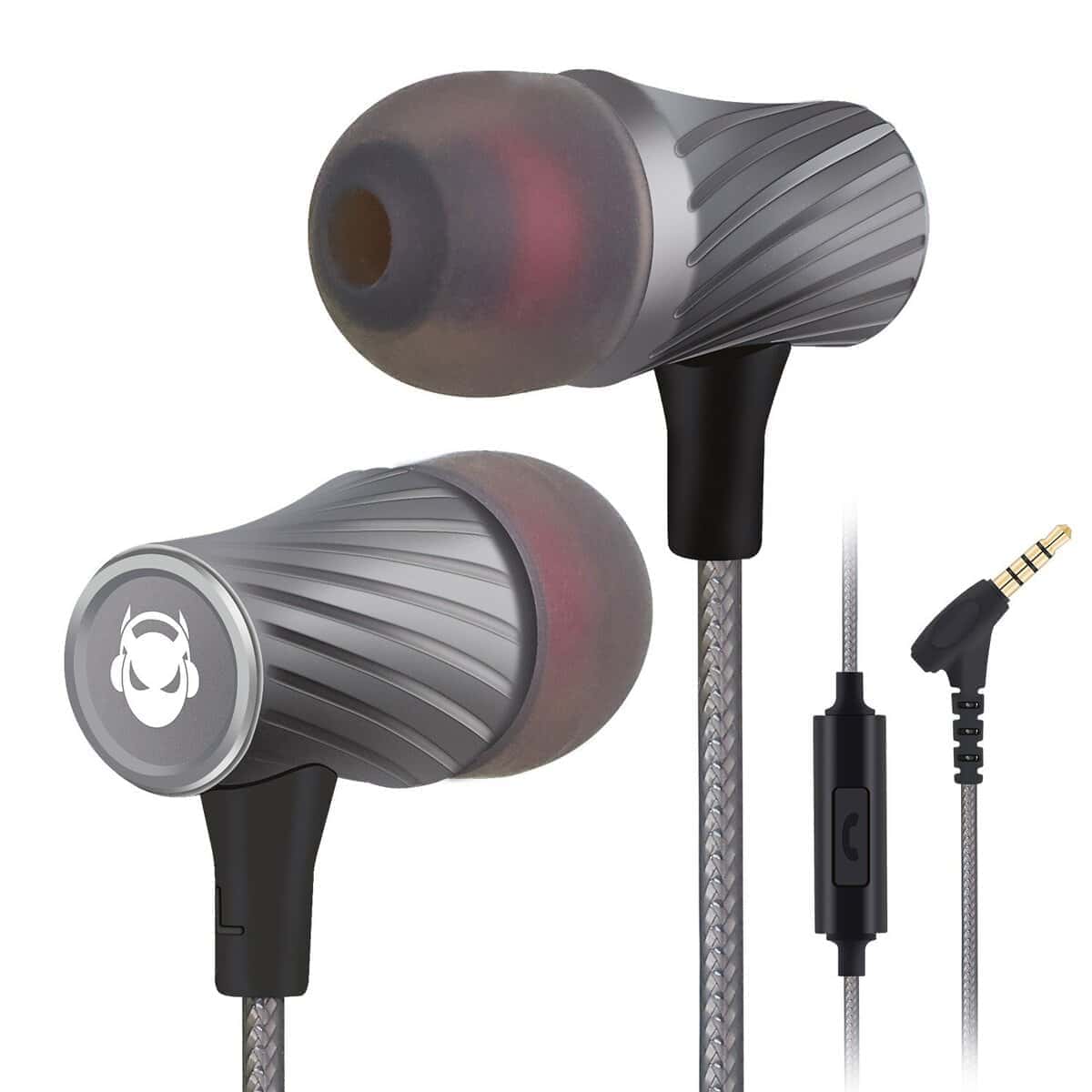 MINDBEAST Audífonos con Cable Super Bass con Micrófono -