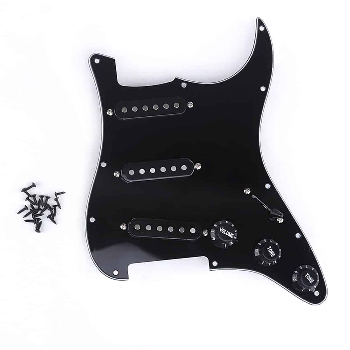 Musiclily 11 Hole SSS Prewired Loaded Pickguard con Alnico