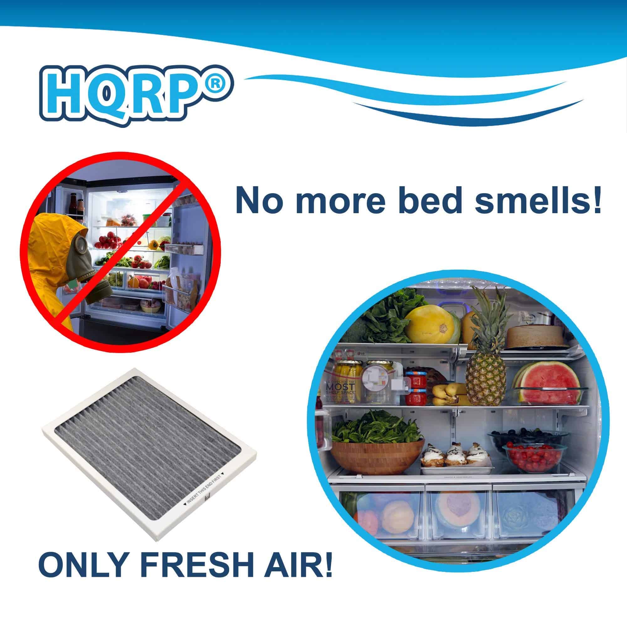 HQRP Paquete de 4 Filtros de Refrigerador Activados con - Imagen 7