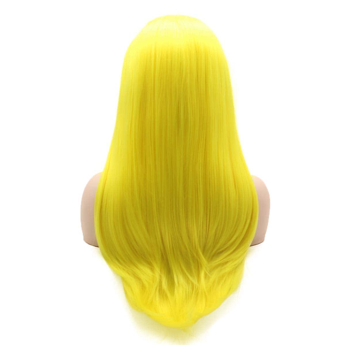 Pelucas Sintéticas Frontal de Encaje Recto Largo de 24 - Imagen 5