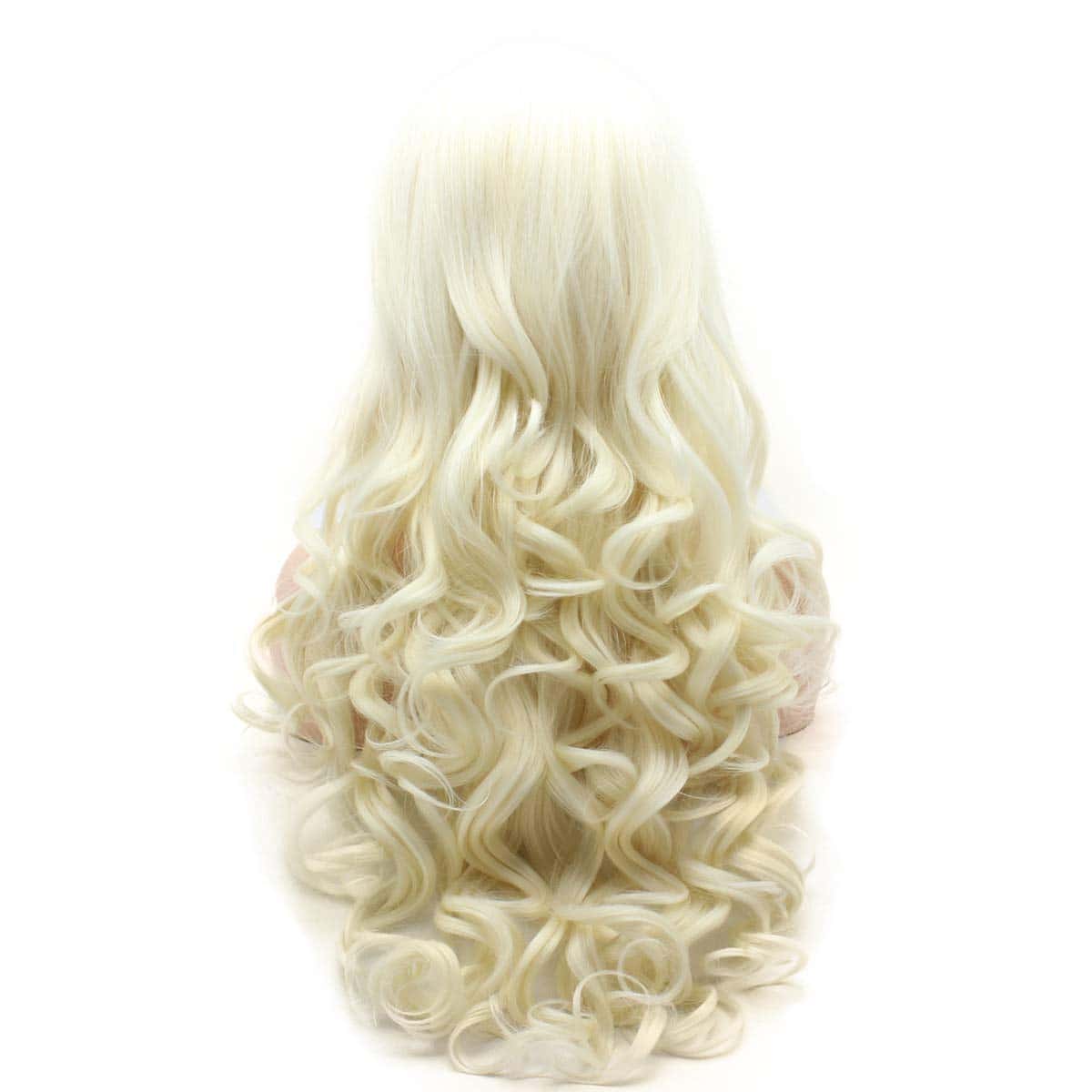 Pelucas Sintéticas de Encaje Frontal Onduladas Largas 26 - Imagen 5