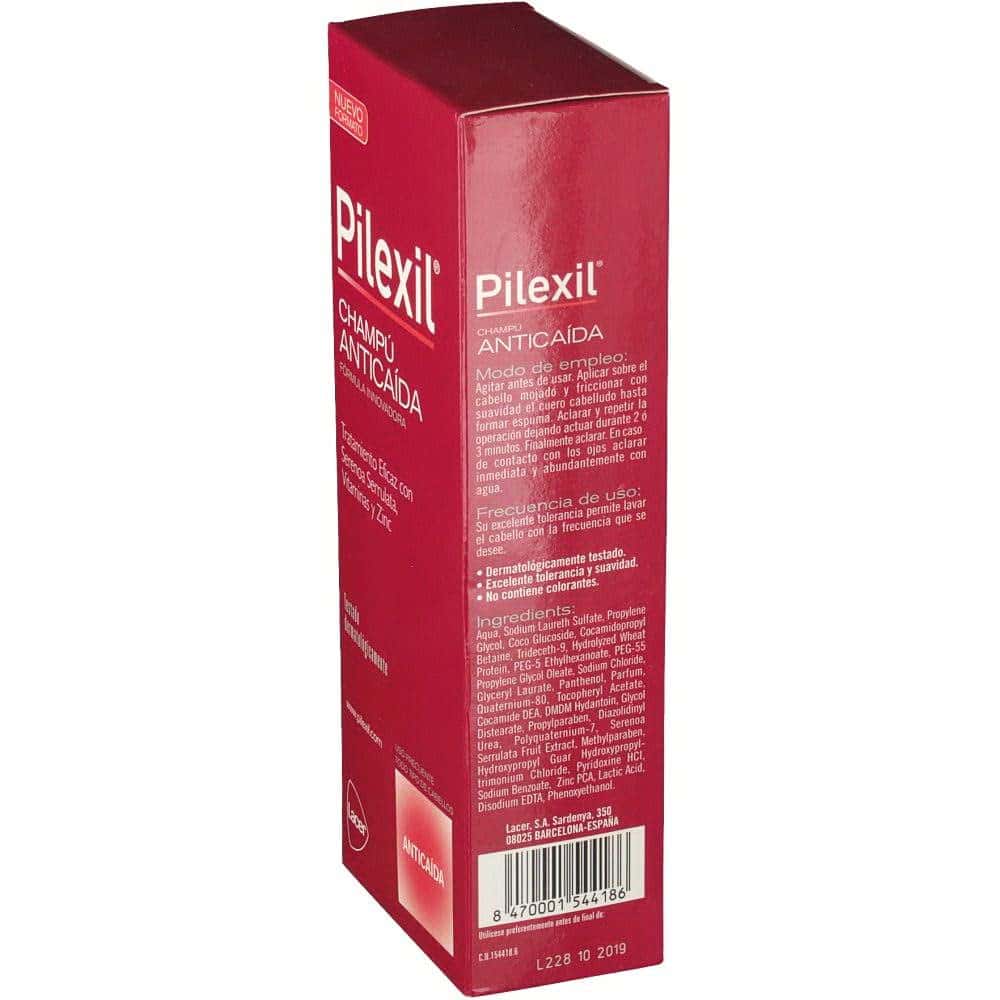 SHAMPOO PILEXIL 500ML - ANTI CAÍDA DEL CABELLO - Imagen 4