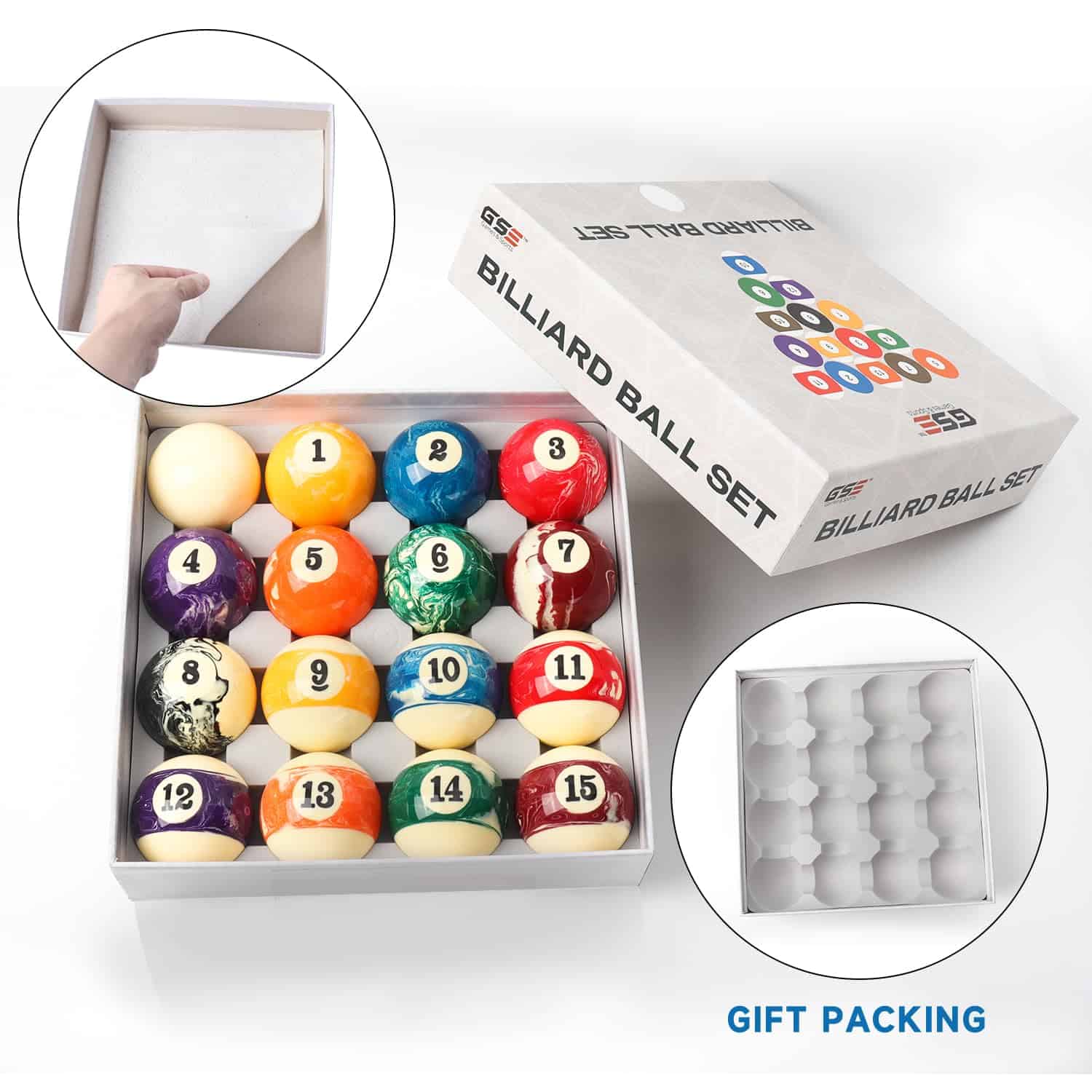 Juego de Bolas de Billar de Tamaño de Regulación - Imagen 5