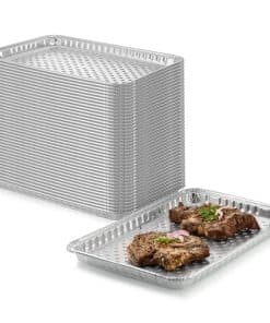 Bandeja de Aluminio Desechable para Parrilla de Barbacoa -