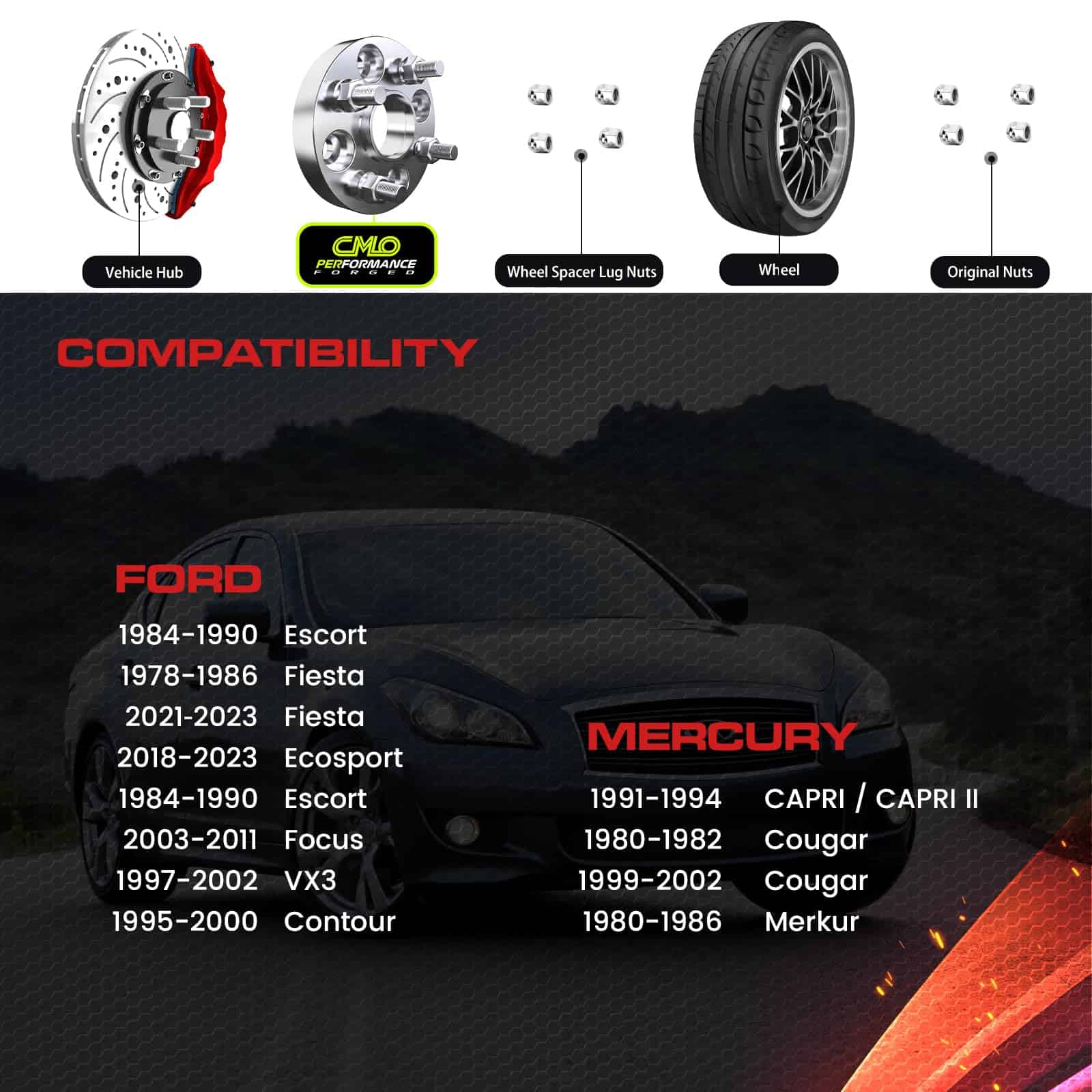 Espaciadores de Rueda Customadeonly 4x4.25 para Contour - Imagen 4