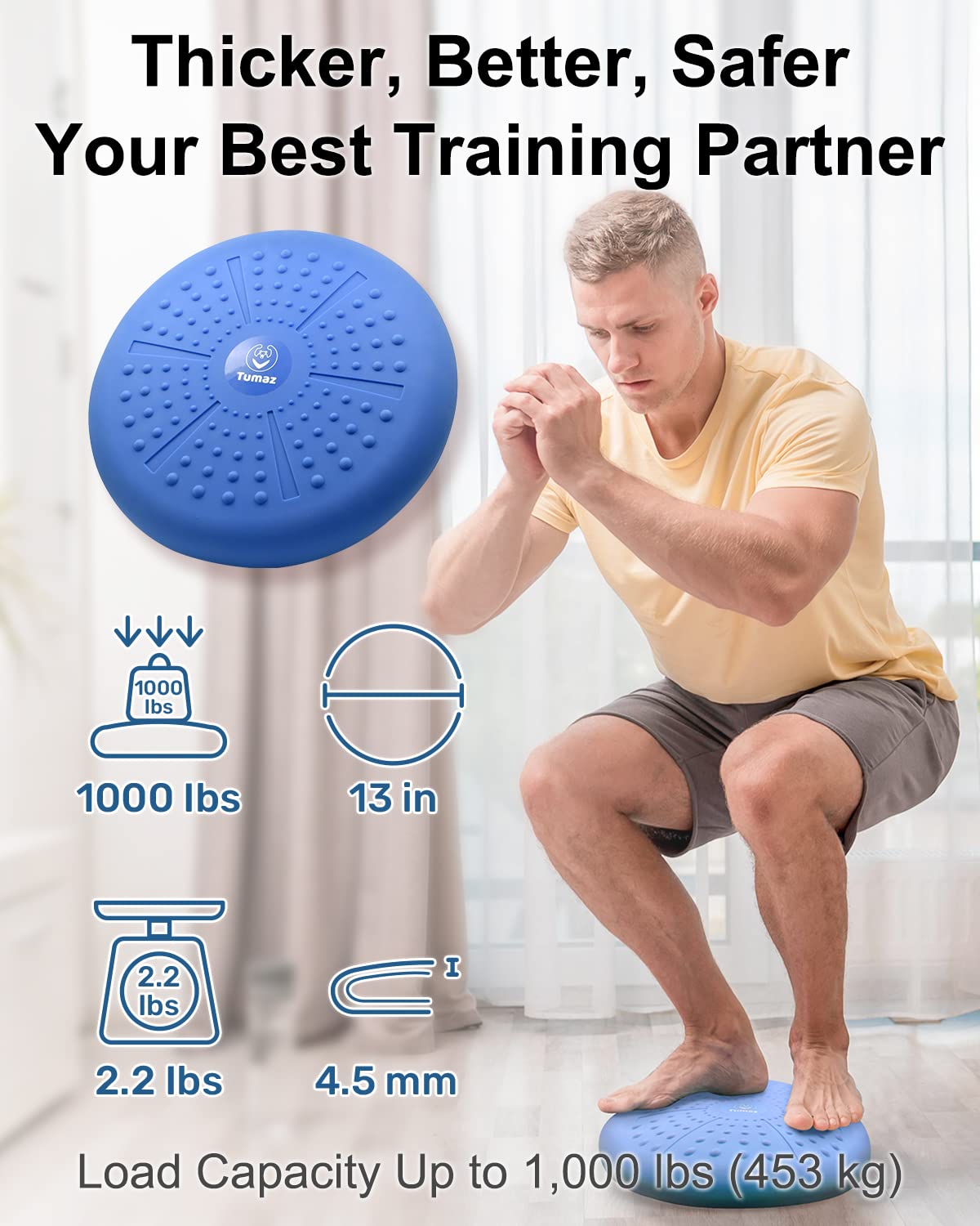 Cojín Tumaz Wobble - Asiento con Movimiento para Mejorar la - Imagen 5