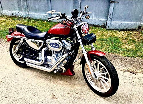 Atubeix 5-3/4 5.75" LED Motocicleta para Iron 883 Dyna - Imagen 8