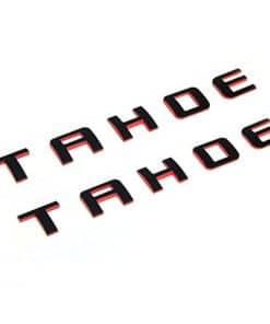 Yoaoo 2Pack Placa de Nombre del Emblema de la Línea Roja