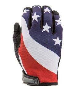 Guantes con bandera de Estados Unidos sin forro - Dedo