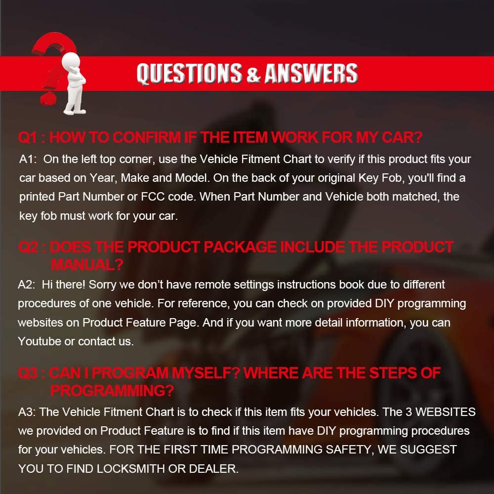 Control remoto de entrada sin llave de repuesto cciyu - Imagen 8