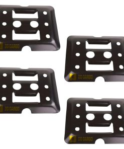 Placa de Amarraderas Mini E-Track con 4 Packs, 6" x 5",