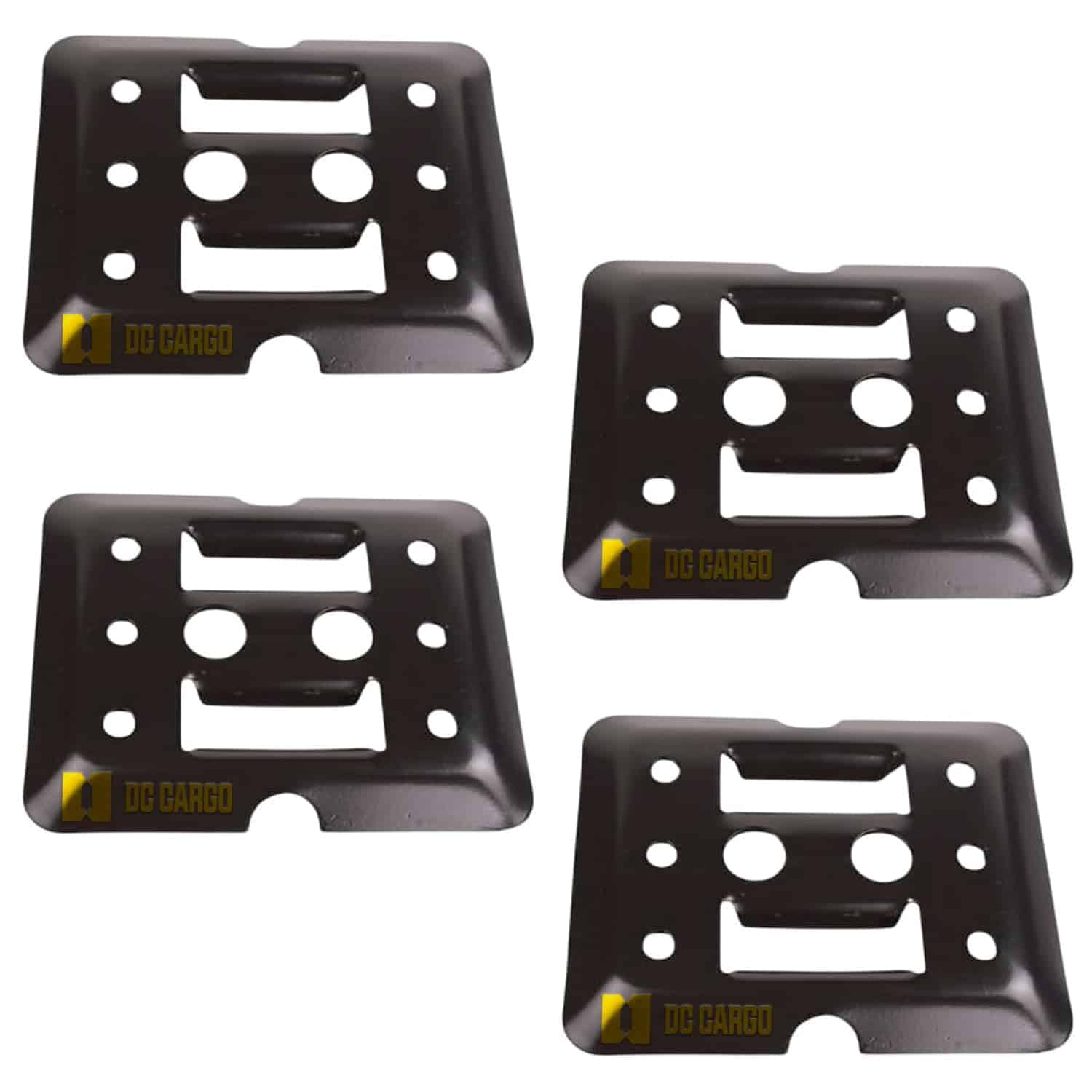 Placa de Amarraderas Mini E-Track con 4 Packs, 6" x 5",