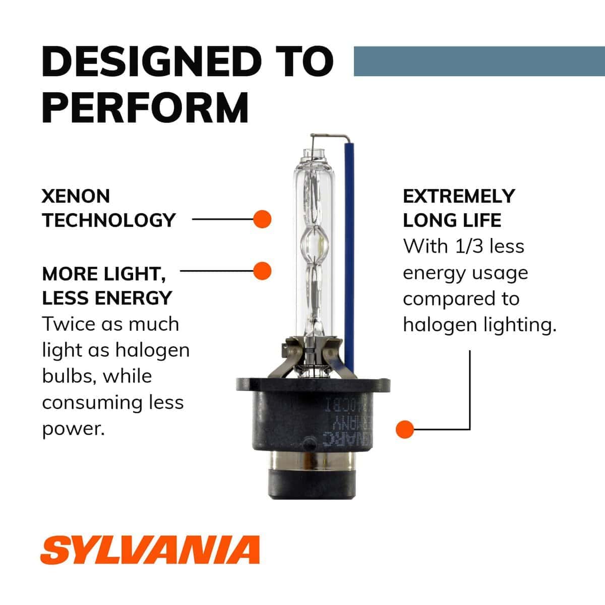 SYLVANIA - Bombilla de faro de xenón D4S SilverStar zXe HID - Imagen 5
