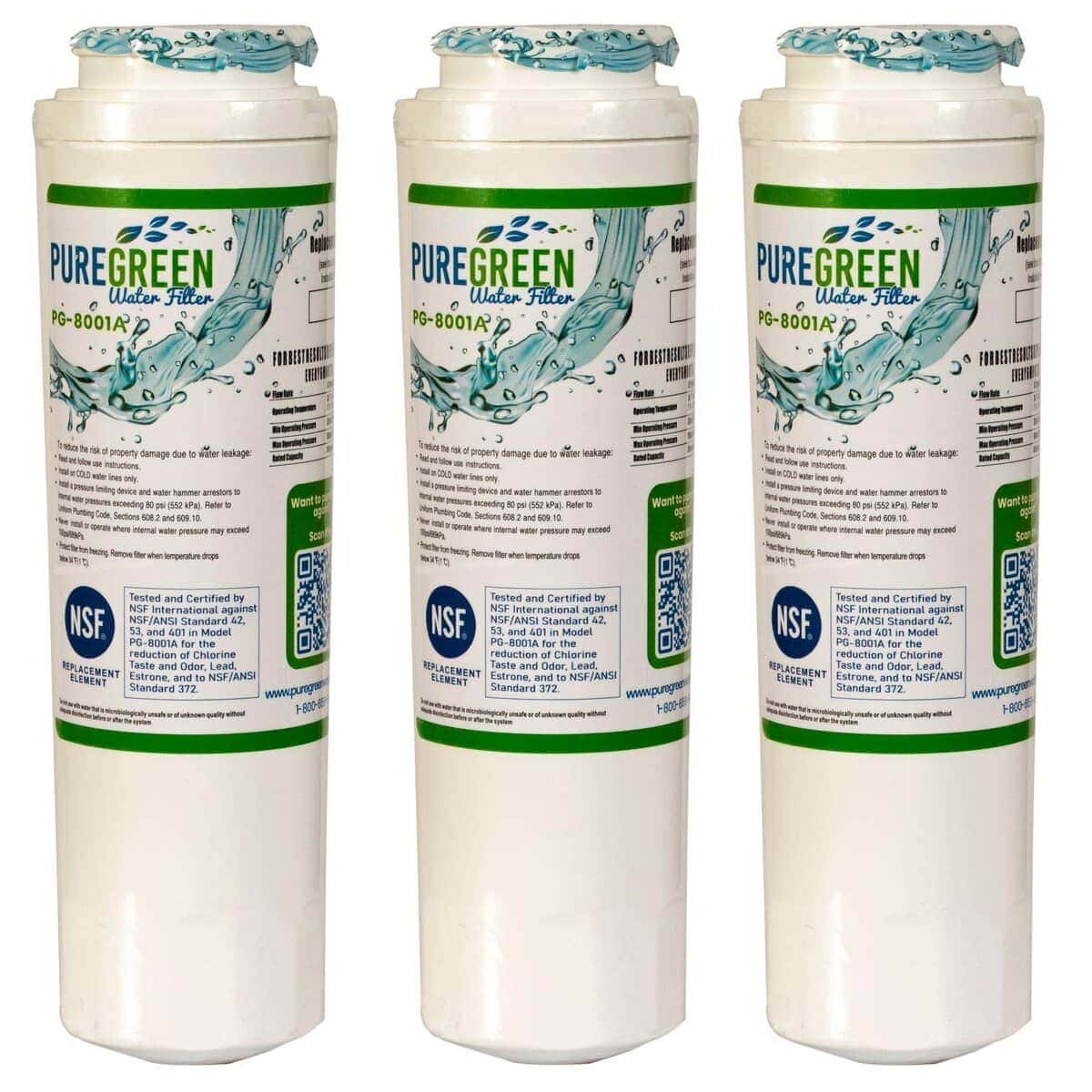 Filtro de agua Pure Green PG-8001 certificado por NSF |